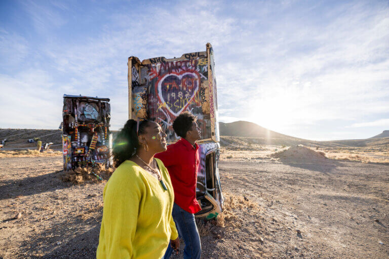 People exploring Nevada